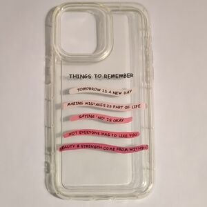 Clear Motivational Phone Case